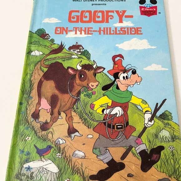 Vtg 1982 Walt Disney Productions Presents Goofy On The Hillside Disney Book - Picture 2 of 16